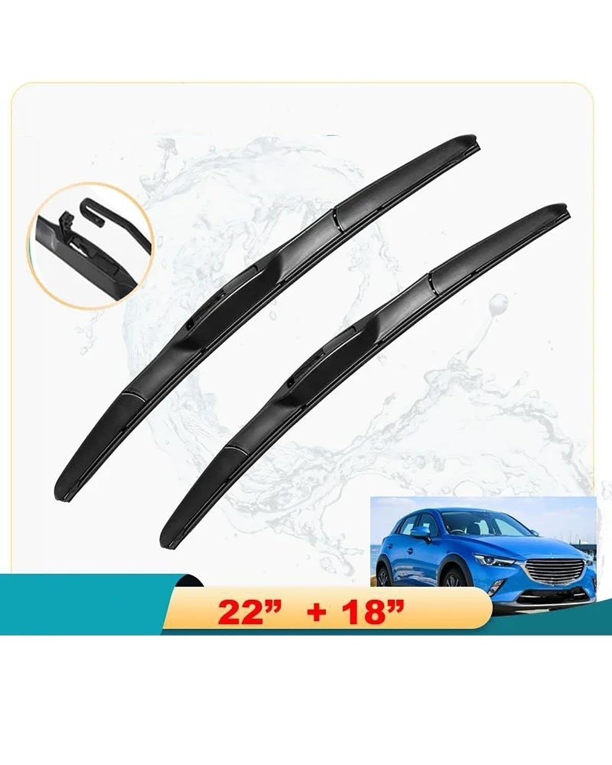 Scheibenwischer Rear Für CX-3 2015 2016 2017 2018 2019 CX3 CX 3 DK Zubehör Auto Frontscheibe Wischer Bürsten U Typ J Haken