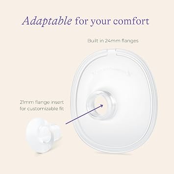 Lansinoh DiscreetDuo Extra Pumping Set, Breast Pump Accessories Kit | Replacement Parts Kit with Milk Collection Cups, 24mm Flanges, Bottles & Valves, Wearable Pump Accessories, BPA/BPS Free