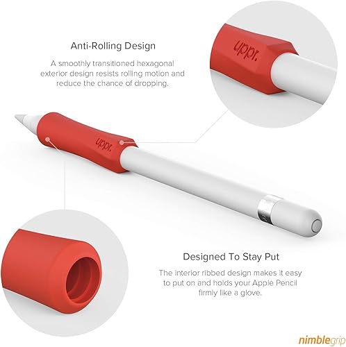 Miniatura 10 de UPPERCASE NimbleGrip - Soporte ergonómico de silicona de alta calidad, compatible con Apple Pencil y Apple Pencil 2 (paquete de 1, morado)