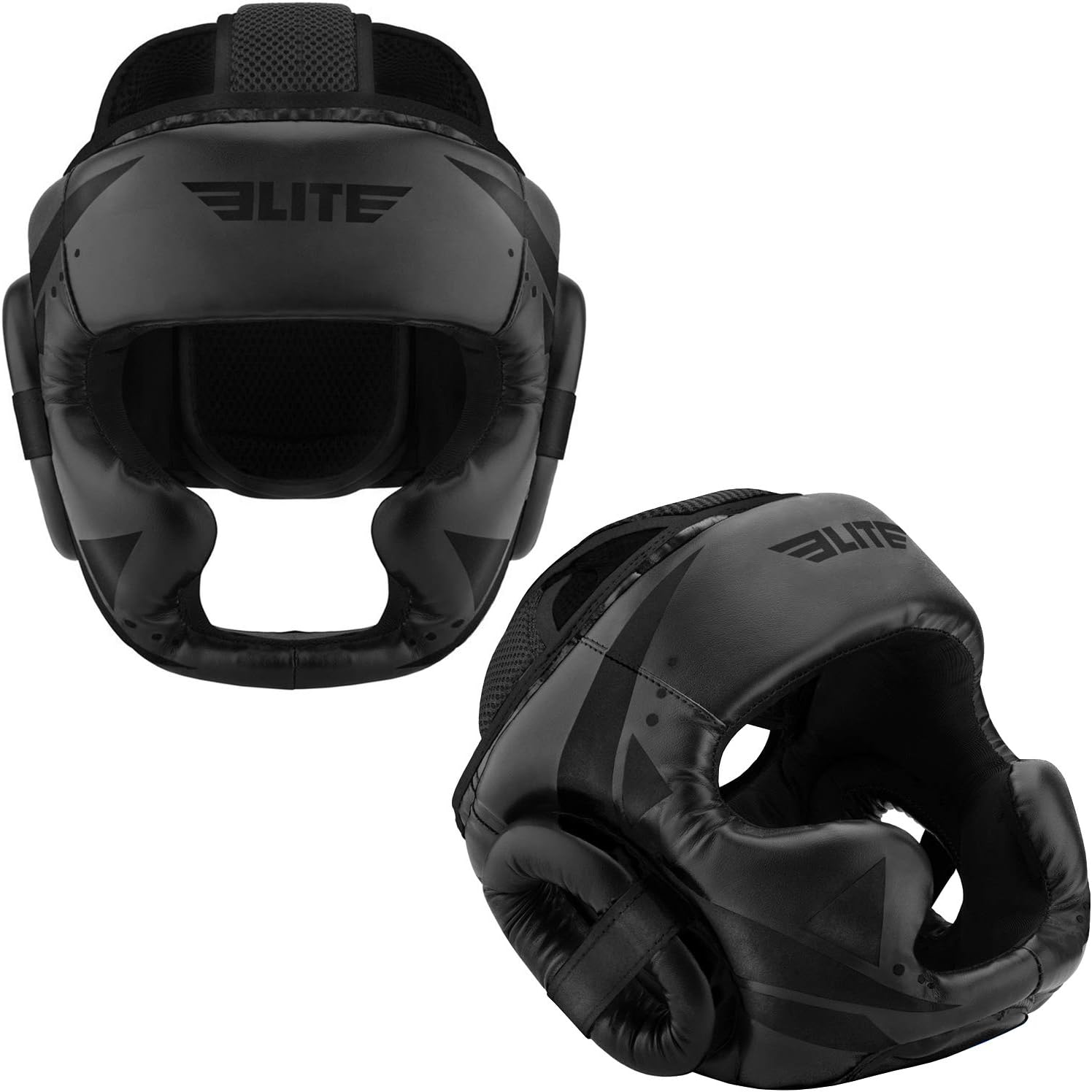 Elite Sports Boxing MMA Sparring Kickboxing Headgear for Men, Muay Thai Boxing Head Guard (Black) : Sports & Outdoors