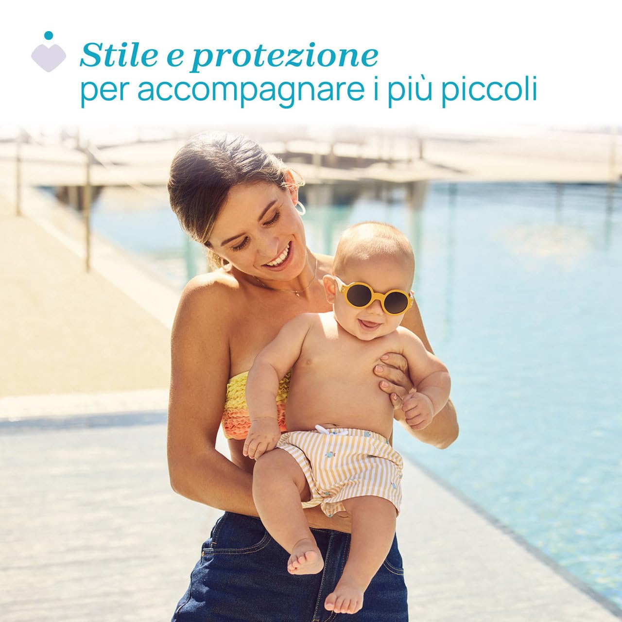 Chicco | Sonnenbrille für Kinder 0M+ – Farbe Beige – vollständiger Schutz vor UVA/UVB – flexibler Rahmen