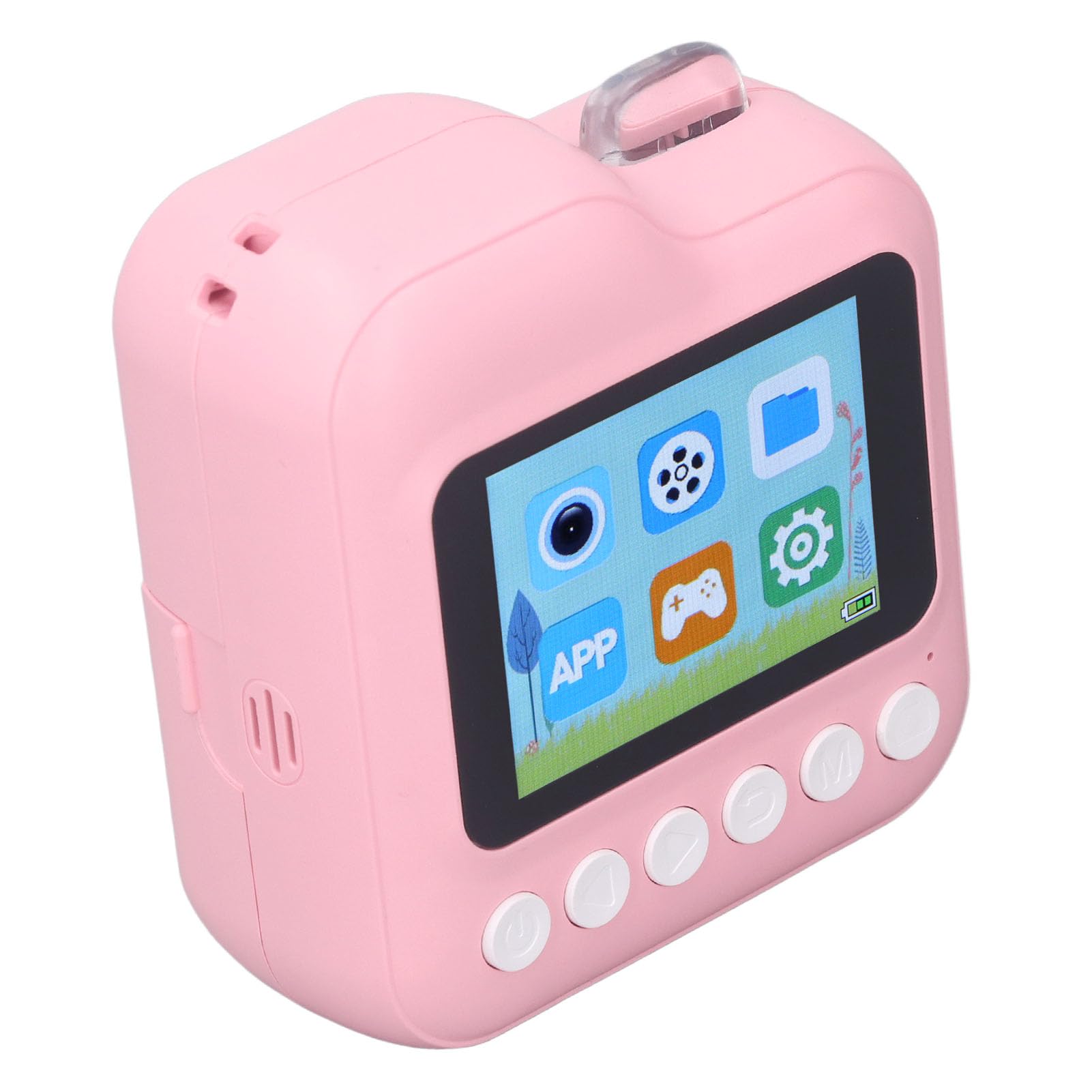 Haofy Drukarka do Drukarki Mini -drukowania Wysokiej Rozdzielczości Przenośna Drukarka Aparatu rzeczywistą -Photo Drukowanie dla Baterii Litowej (PINK)