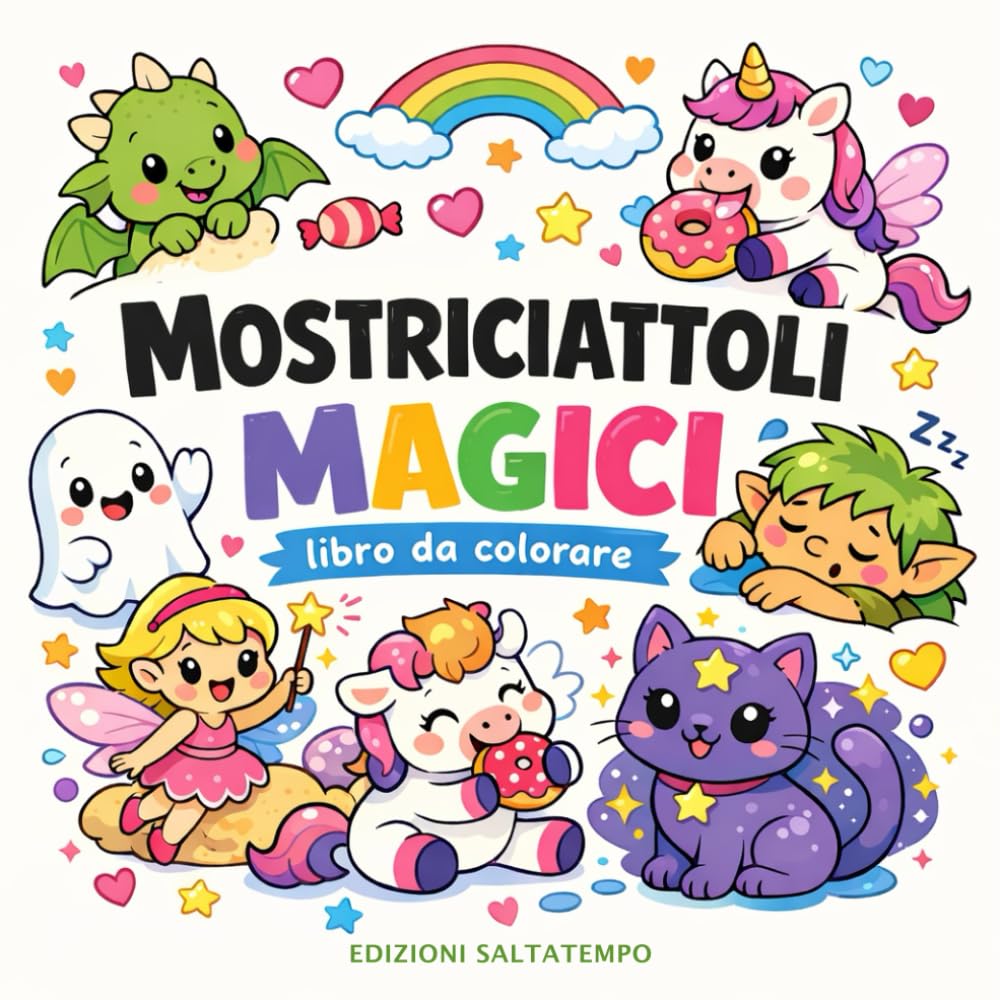 Mostriciattoli Magici: Libro da colorare