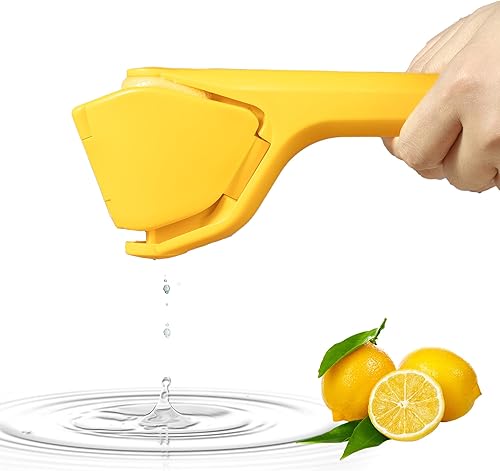 Lmfeg Lemon Juicer Squeezer Handheld, Max Juice Extraction Lemon Press Squeezer, Effortless Hand Citrus Squeezer With Built-In Strainer, Use For
