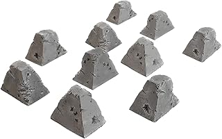 War World Gaming World at War Damaged Dragon's Teeth Tank Trap (Choose Size and Quantity) - 28mm WW2 Wargame Terrain