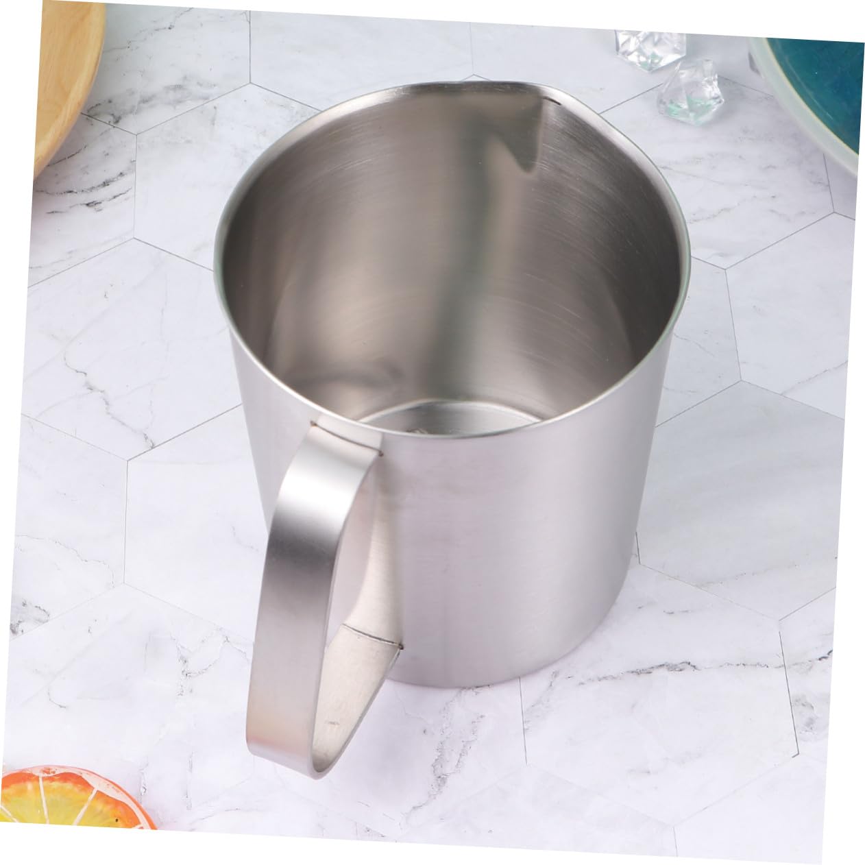 Ipetboom Misurino Graduato in Acciaio Inox 700 Ml, Argento, Pratico e Facile da Pulire, per Cucina e Pasticceria, Uso Quotidiano