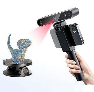 HTONVK 3D Scanner for 3D Printing Handheld, 3D Model Scanner with 0.05mm Precision 18FPS Scanning Speed, Full Color 3D Scanning for Art and Design