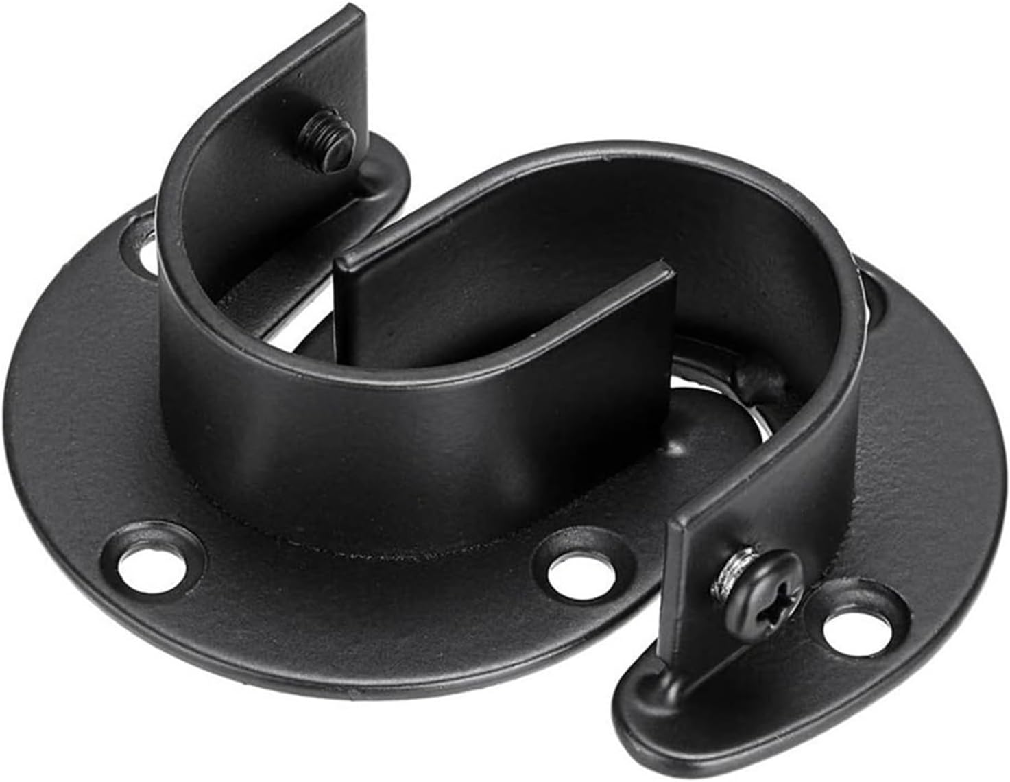 Closet Rod End Support 8pcs U Shaped Closet Rod Brackets Holders with Screws End Caps for 32mm