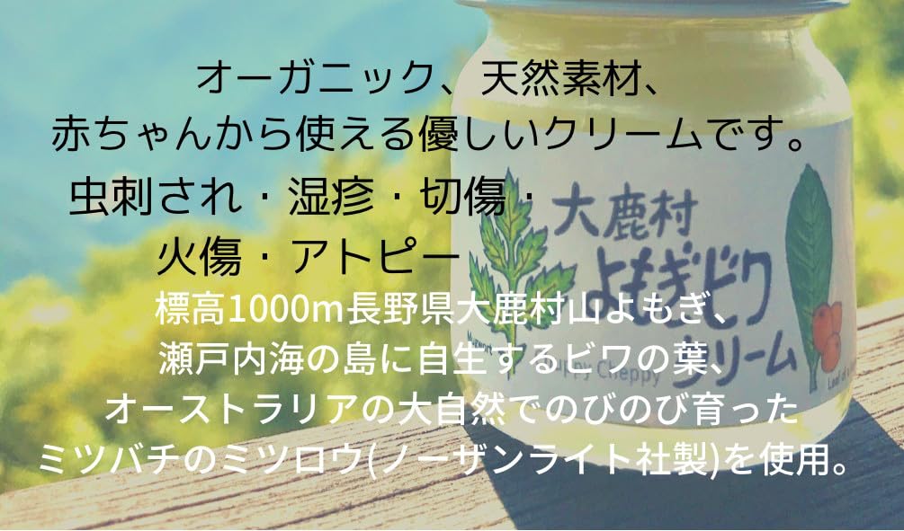 Amazon.co.jp: 薬用万能 無農薬 よもぎビワ クリーム 40ml : ビューティー