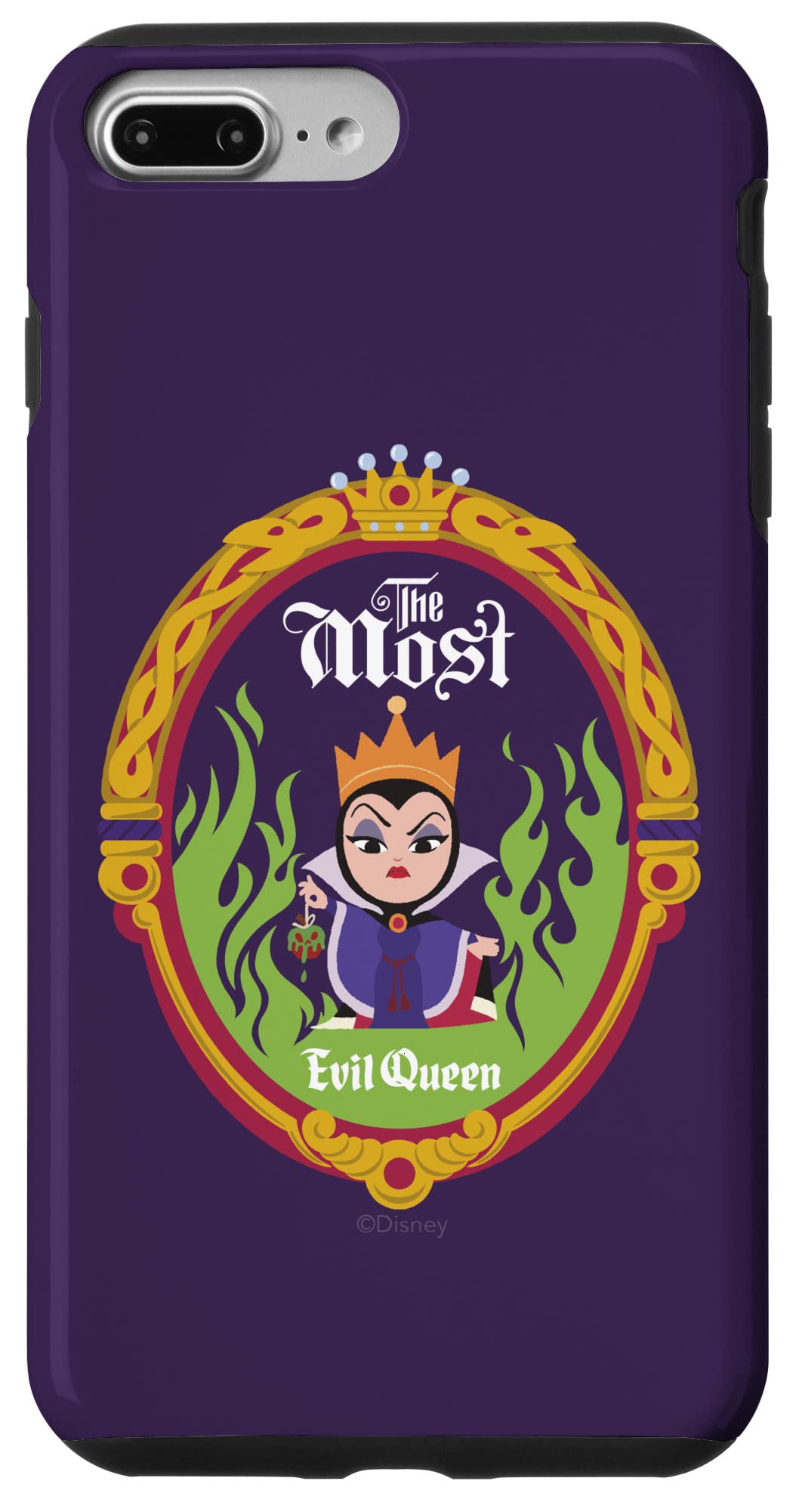 Coque iPhone 8 Plus Disney Evil Queen Chibi violette pour ado - 4