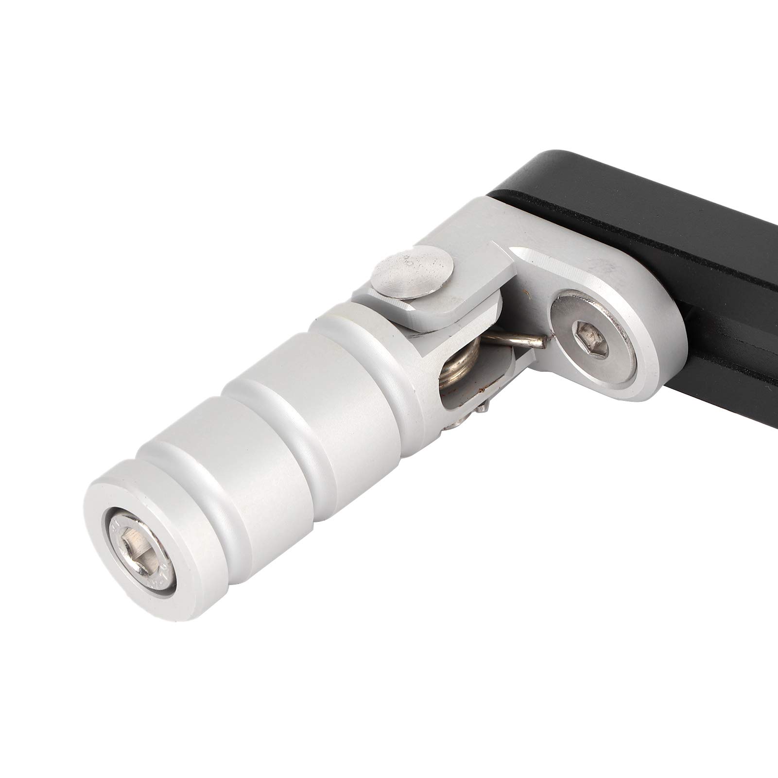 Leva del Bici Pedale del Pedale del Testa Pieghevole Regolabile in Continuo Design con Blocco a Molla Anodizzato Duro Installazione Semplice Compatibile con i Modelli YZF-R25 R3 MT-25 MT-03