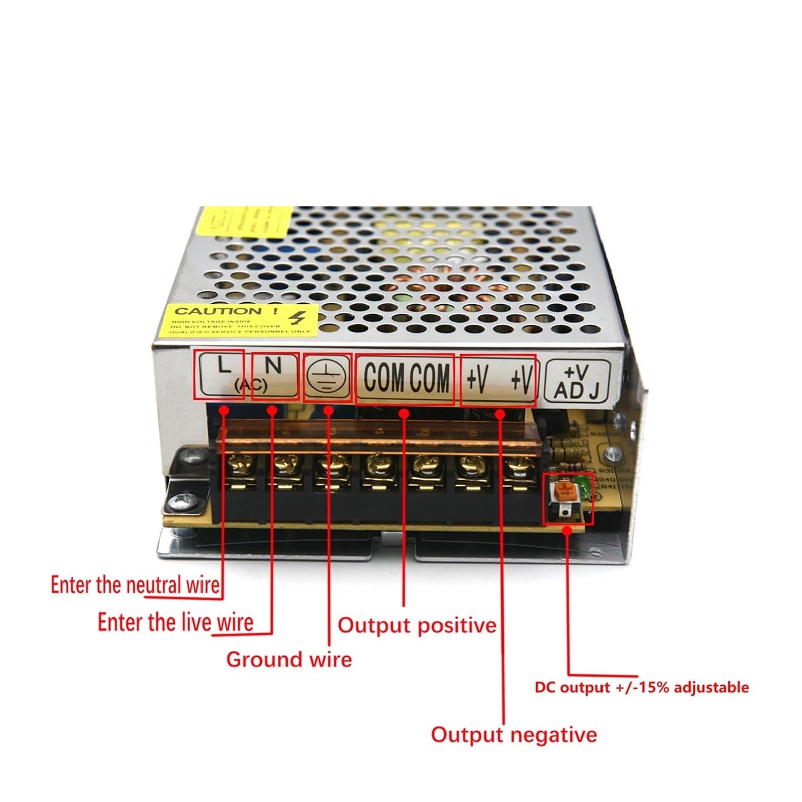 Variable DC Power Supply Lighting Transformer，for LED Strip Stabilized Supply， LED Driver Suply 12v 24v Adjustable(24V360W)