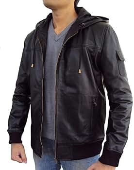 ジャケット・アウター leather hoodie jacket fireman Vintage Leather Fireman Jacket - Unique And Stylish Used | eBay