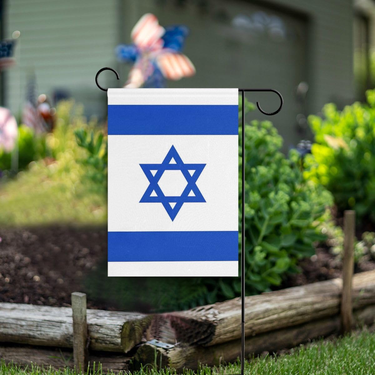 Bandiere Israeliane E Giordane Su Flagpoli Di Fronte A Sfondo Blu Posizione Del Testo Bandiera Gerusalemme Illustrazione Amman D Image247851004