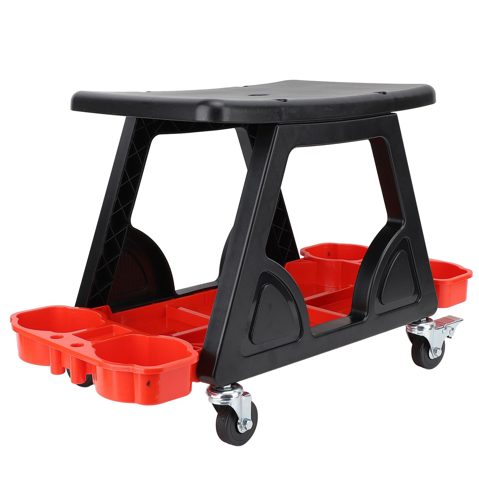 Silla de Taburete mecánico, Asiento mecánico rodante con Ruedas, Taburete de Garaje versátil para Lavado de Autos, reparación de láminas de automóviles, Material plástico Duradero