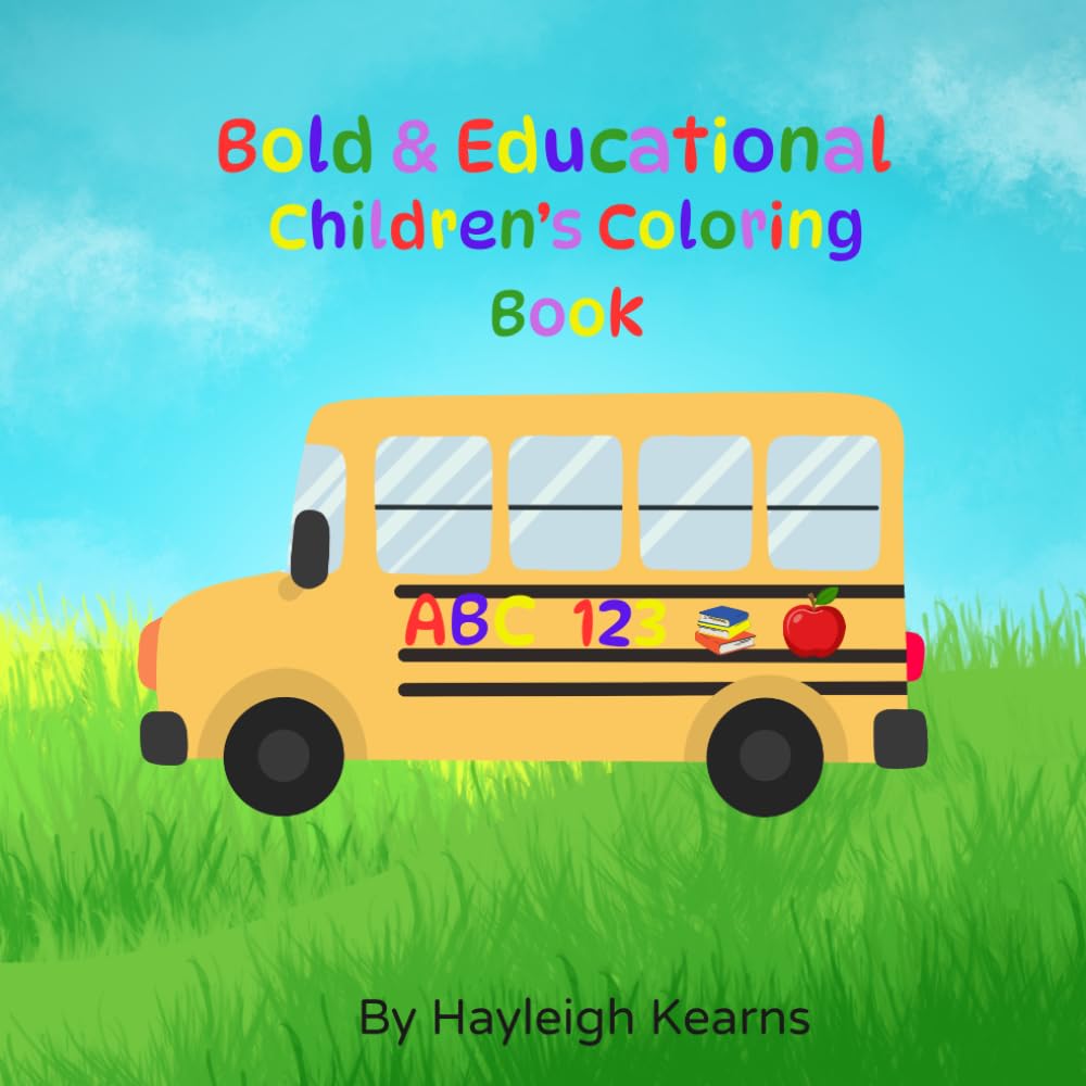 Bold & Educational Preschool Coloring Book