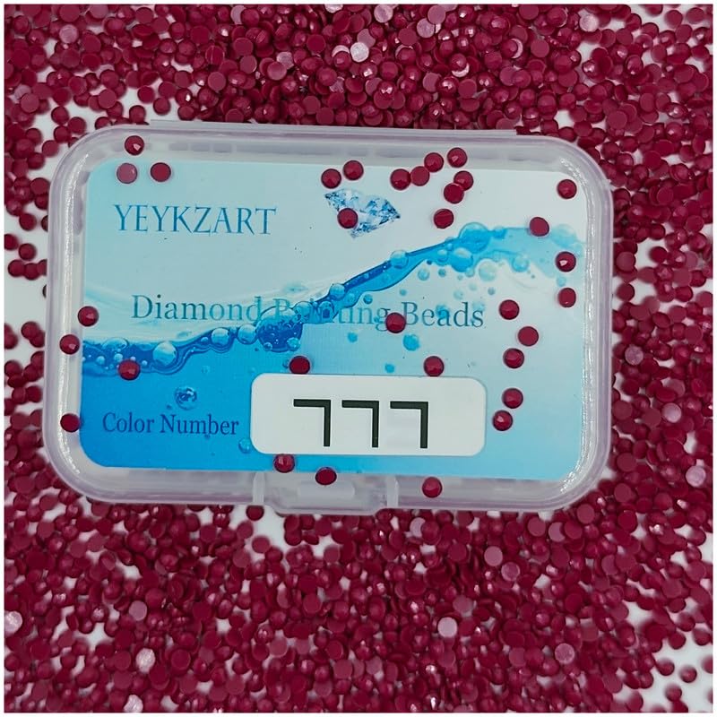 YEYKZART 777 Diamond Painting Replacement Round Diamonds Beads Rhinestones Accessories for Diamond Art Missing Color 3500 PCS โ image 1