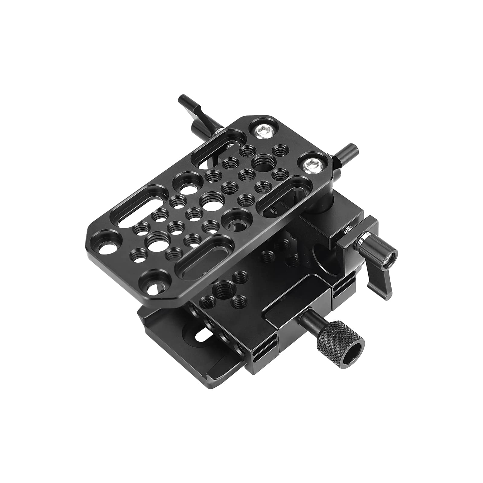 SZRIG Quick Release Mount Base with Tripod Baseplate & 15mm LWS Rod Clamp Have 1/4" & 3/8" Mounting Points & Grooves - Image 4