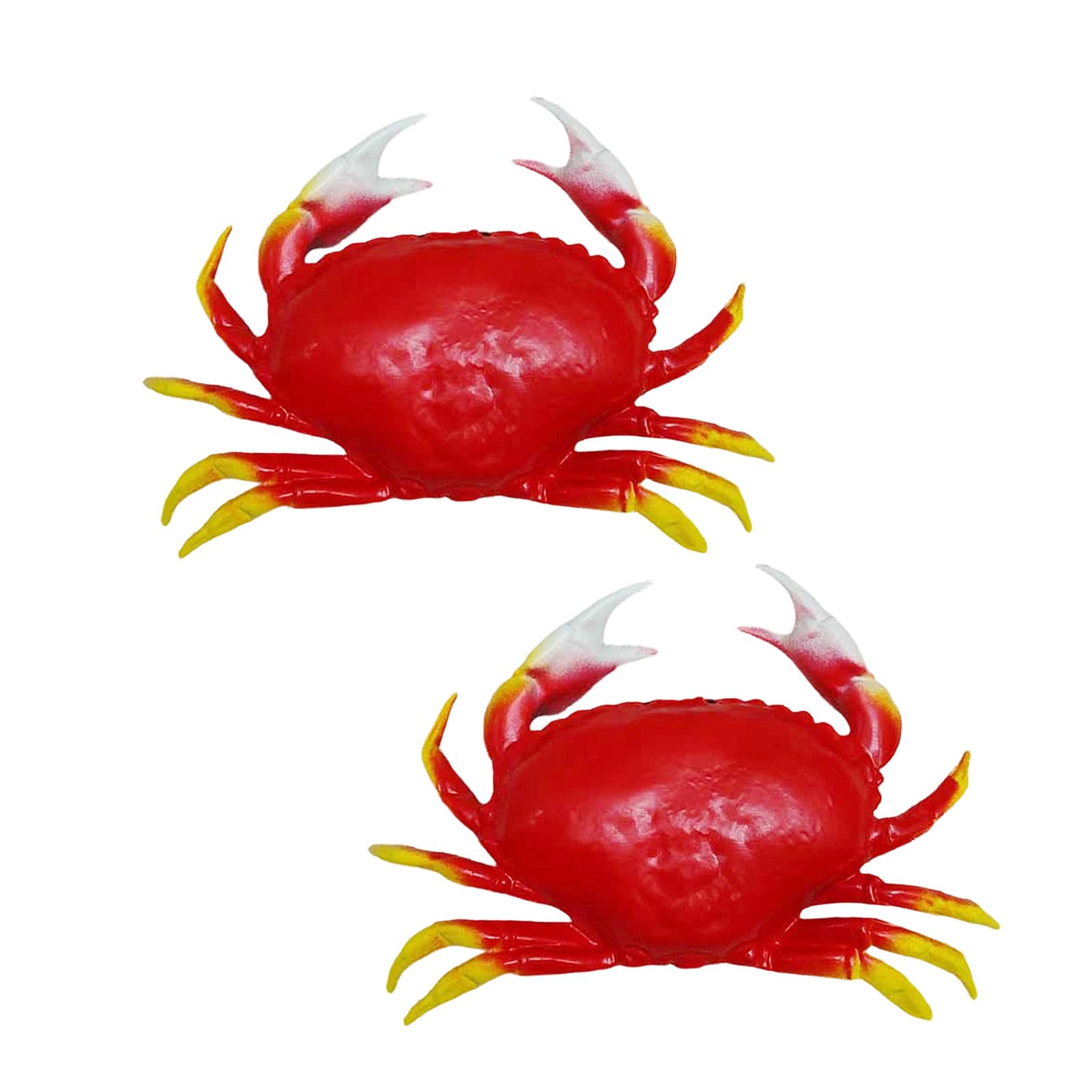 ZEPFJHE Bright ABS Crabs Sculpture Display Decors Designed for Tabletop Arrangements and Seasonal Celebration Fraudulent Crabs Ornament
