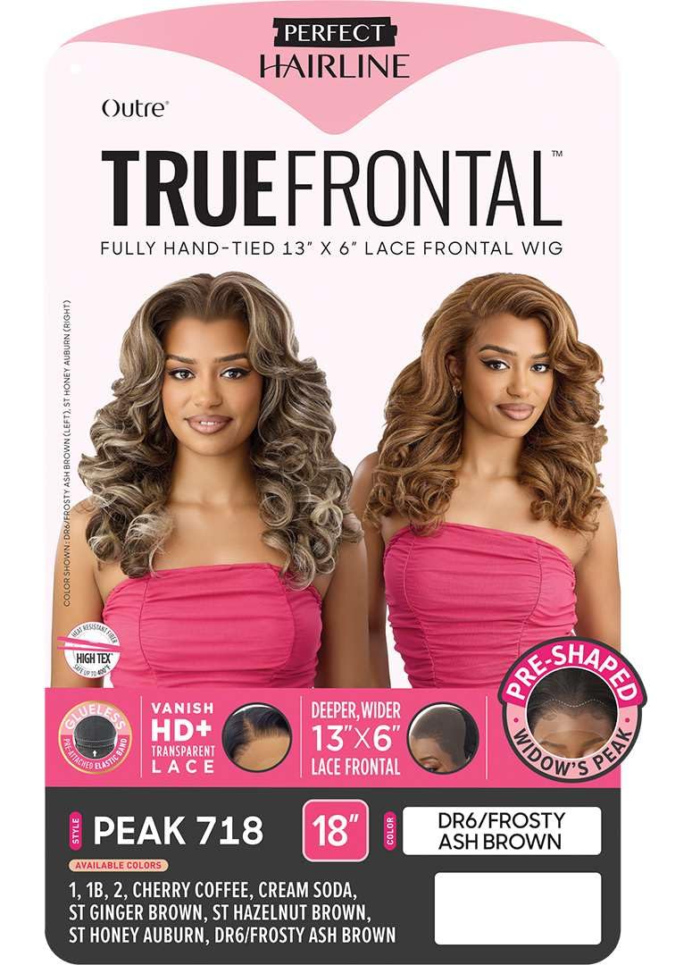 Outre Lace Front Wig - Perfect Hair Line 13X6 - True Frontal Peak 718 (CHERRY COFFEE)