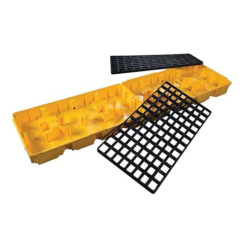 Miniatura 103 de Eagle Plataforma modular para derrames de un tambor, 26.25"x26"x6.5", sumidero de 15 galones, bandeja de contención de capacidad de carga de 2,000