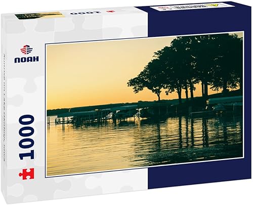 Noah - Rompecabezas de 1000 piezas, diseño de amanecer en el lago Okoboji, Iowa