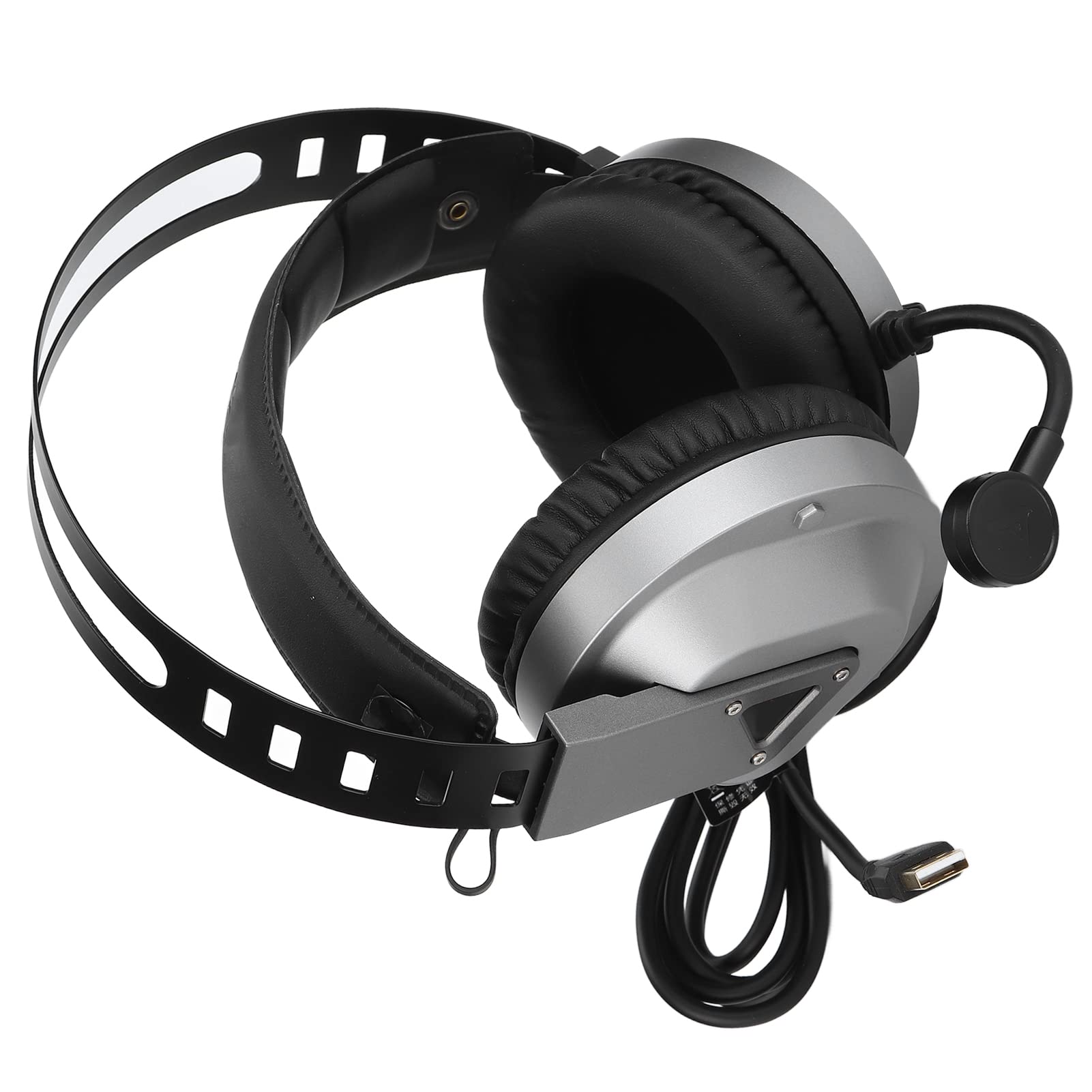 Taidu 7.1 Auriculares de juego Surround con almohadillas para los oídos, micrófono LED para ordenador portátil PC