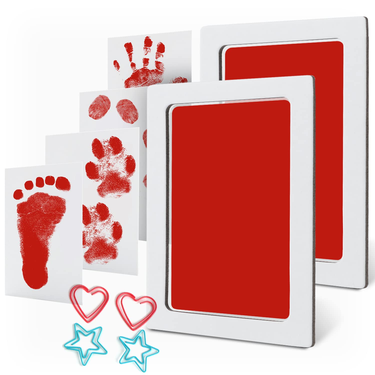 Baby Inkless Footprint Kit Handprint Pet Paw Print Kit Ink