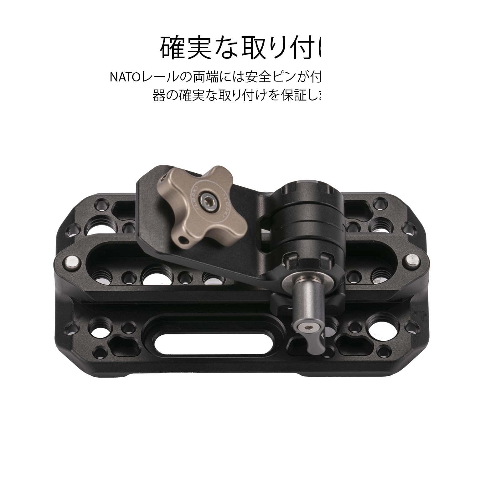 Piastra di montaggio regolabile TILTA con 1/4"-20 e 3/8"-16 fili TA-AMP-B