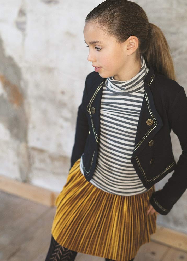Mädchen Girls Jacke Kurzjacke Blazer Dark Petrol 5301
