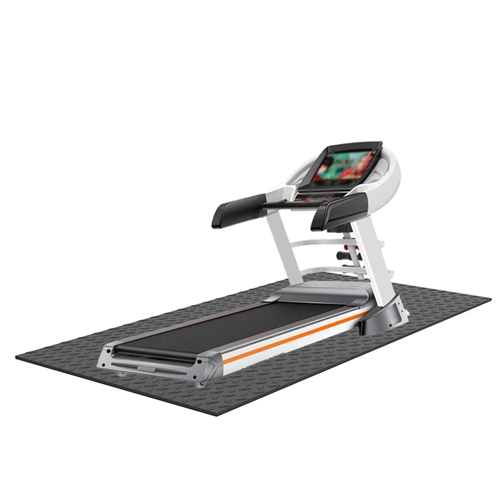 WORDFUN Tappetino AntiVibrazione, Tappetino Antiscivolo per Esercizi, Tappetino da Rivestimento Ad Alta Densità, Tappeto Antirumore per Tapis Roulant, Ciclette, Rowers, Crosstrainers
