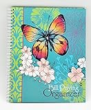 Monthly Bill Paying Organizer Hard Cover Budget Book with Pockets - Butterflies
