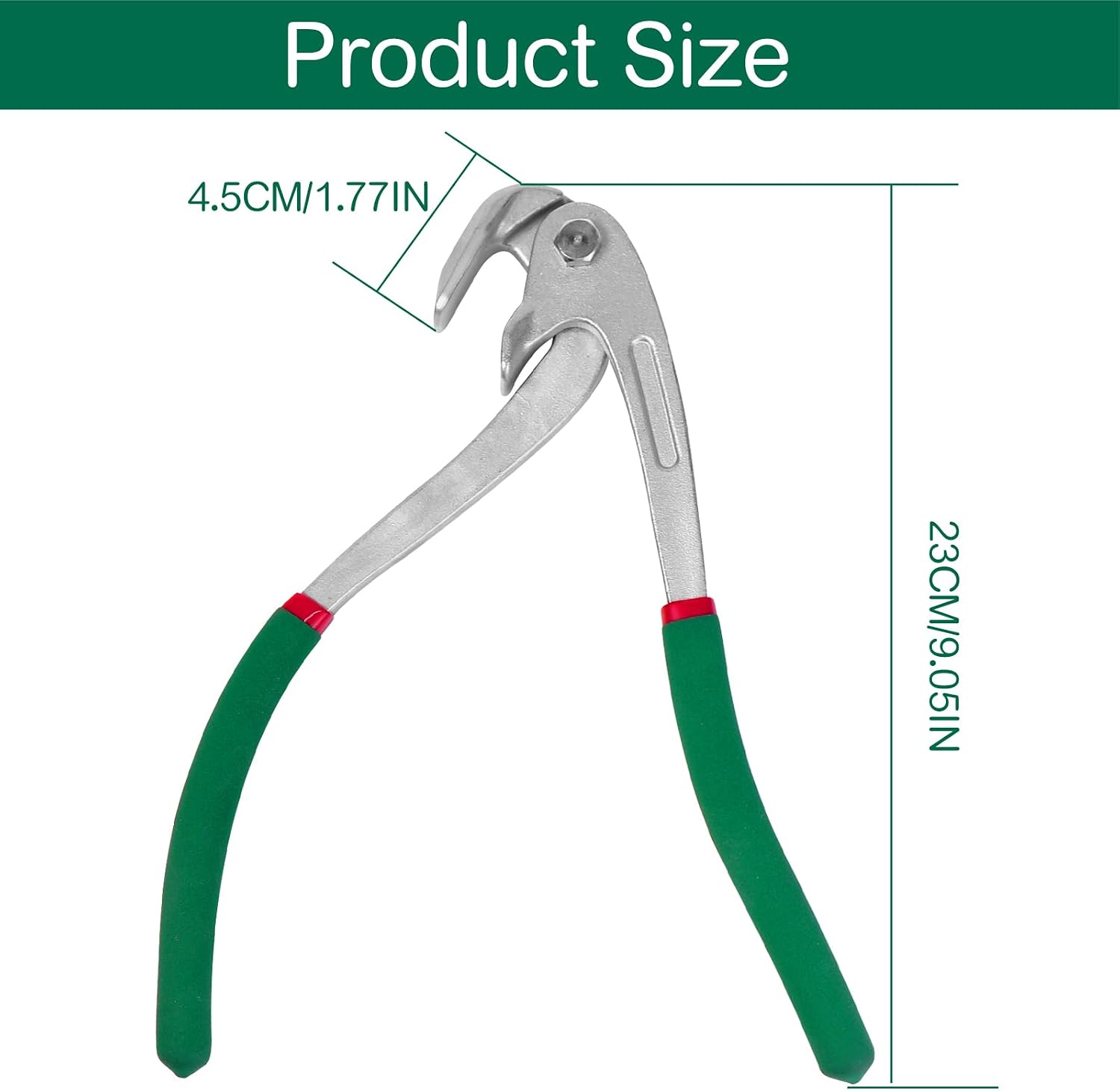 LadyRosian Paintless Dent Repair Tool Car Door Fender Dent Edge Pliers Heavy Duty Car Door Panel Fix Tool for Wheel Eyebrow Flat Hole Pliers Repa