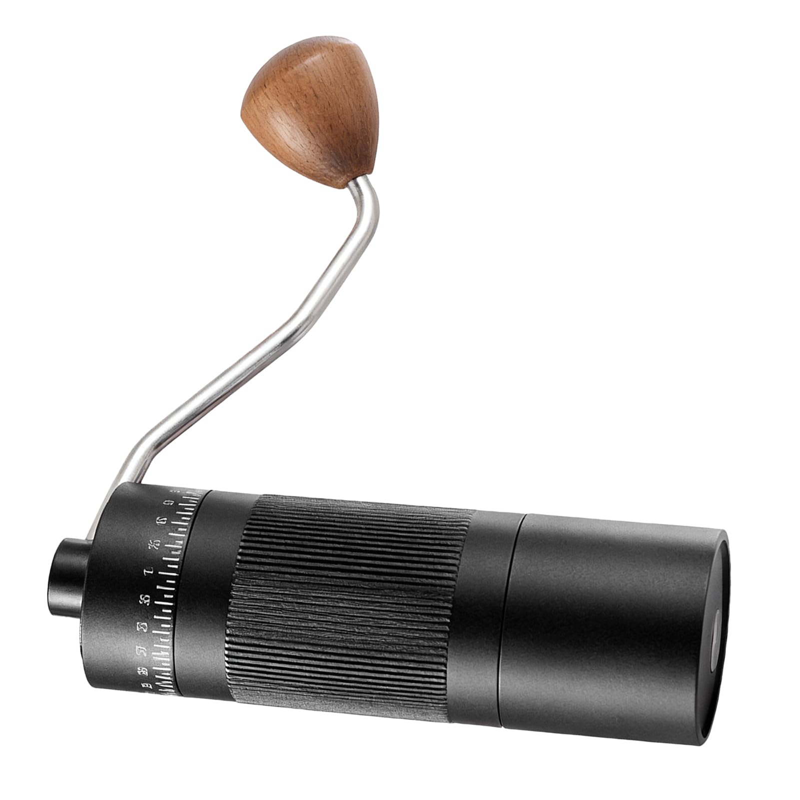 SEAFRONT Macinacaffè Manuale, Macinacaffè Manuale in Acciaio Inossidabile con 55 Impostazioni Regolabili per Casa e Viaggio, Capacità di 22g per gli Amanti del Caffè (BLACK)