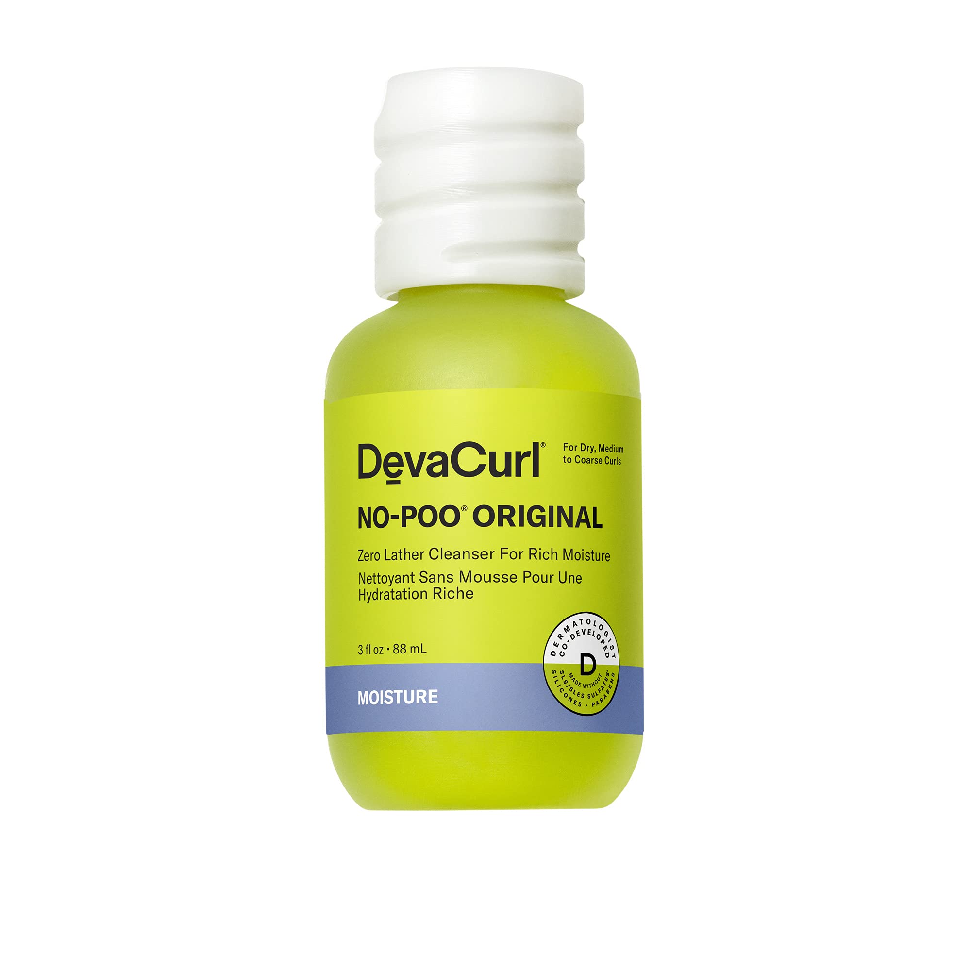 DevaCurlNo-Poo Original Zero Lather Cleanser For Rich Moisture | Non-Stripping | Hydrates Curls | All Curl Types