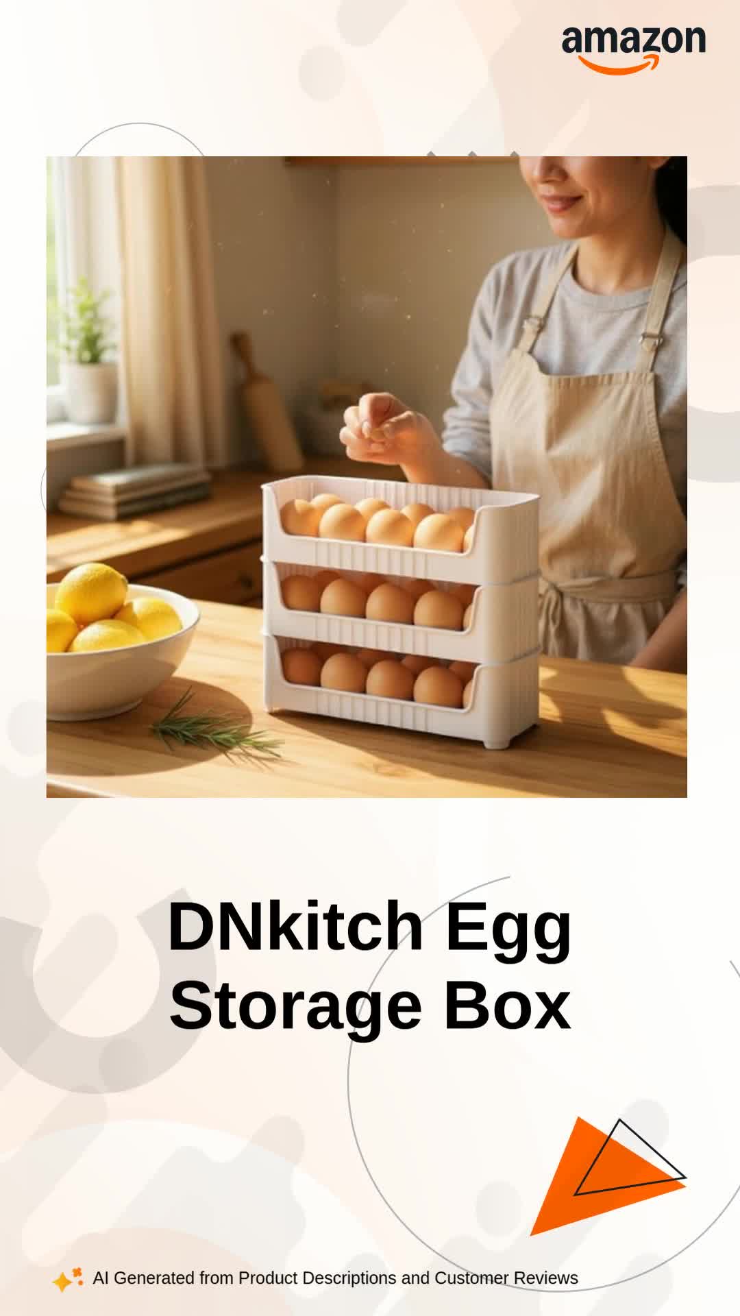 Buy DNkitch 30 Grid Egg Storage Box Egg Refrigerator Storage Tray