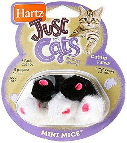 Hartz Just for Cats Mini Mice Cat Toy (5 Pack)