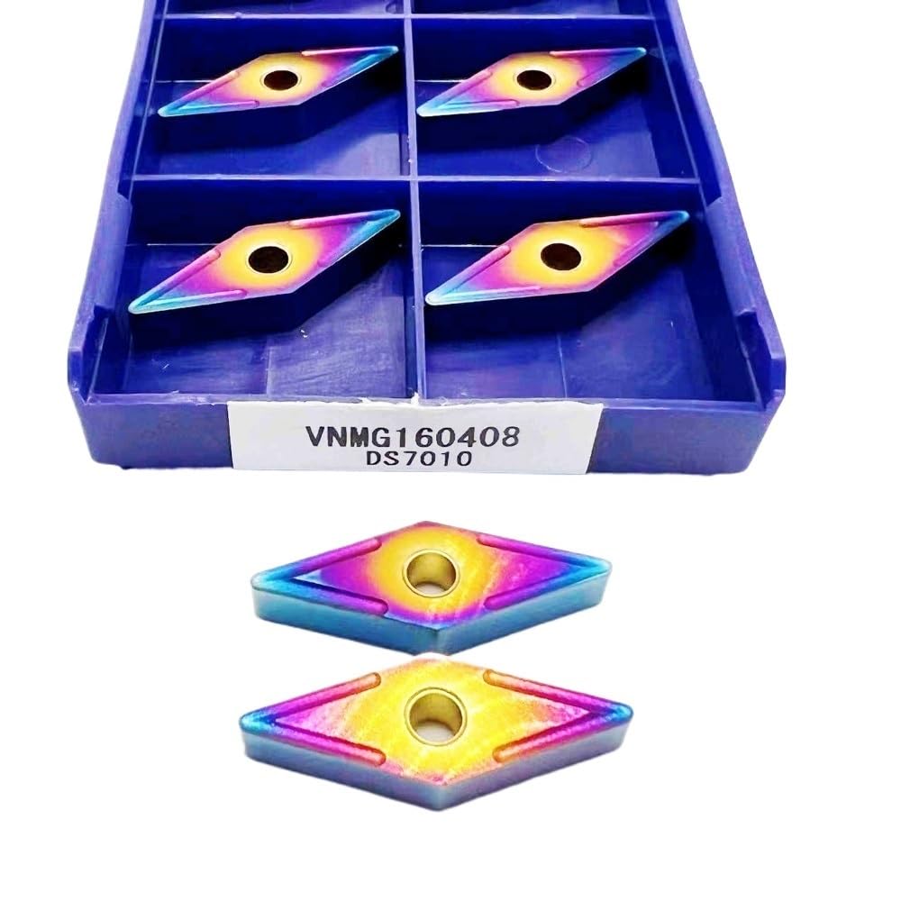 10 Pieces CNC Carbide Inserts VNMG 160408 DS7010 Lathe Indexable Turning Inserts Replacement Insert