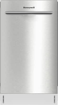 Honeywell 18-Inch Dishwasher with 8 Place Settings, 6 Washing Programs, Stainless Steel Tub, UL & Energy Star Certified