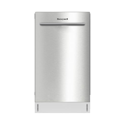 Honeywell 18 Inch Dishwasher with 8 Place settings, 6 Washing Programs, Stainless Steel Tub, UL/Energy Star- Stainless Steel