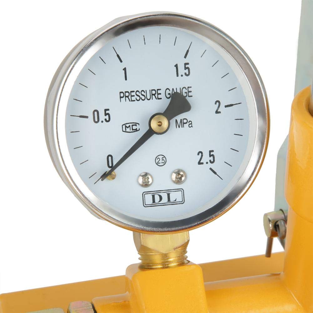 Pompe de Test de Pression Manuelle, Testeur pour Tuyau d'Eau et Chauffage au Sol, 25 Bar