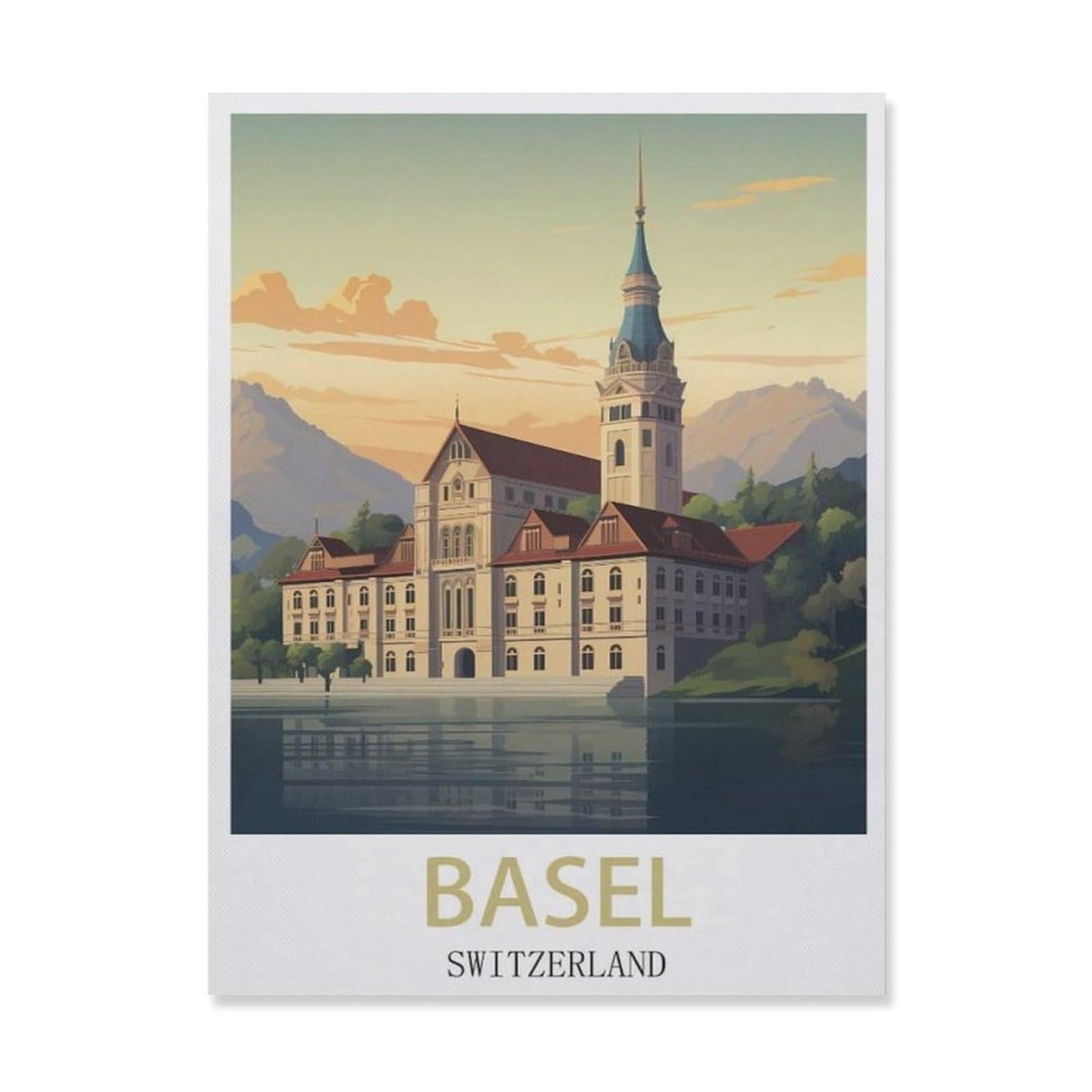 Metal Signs，Basel Switzerland(15x30cm）