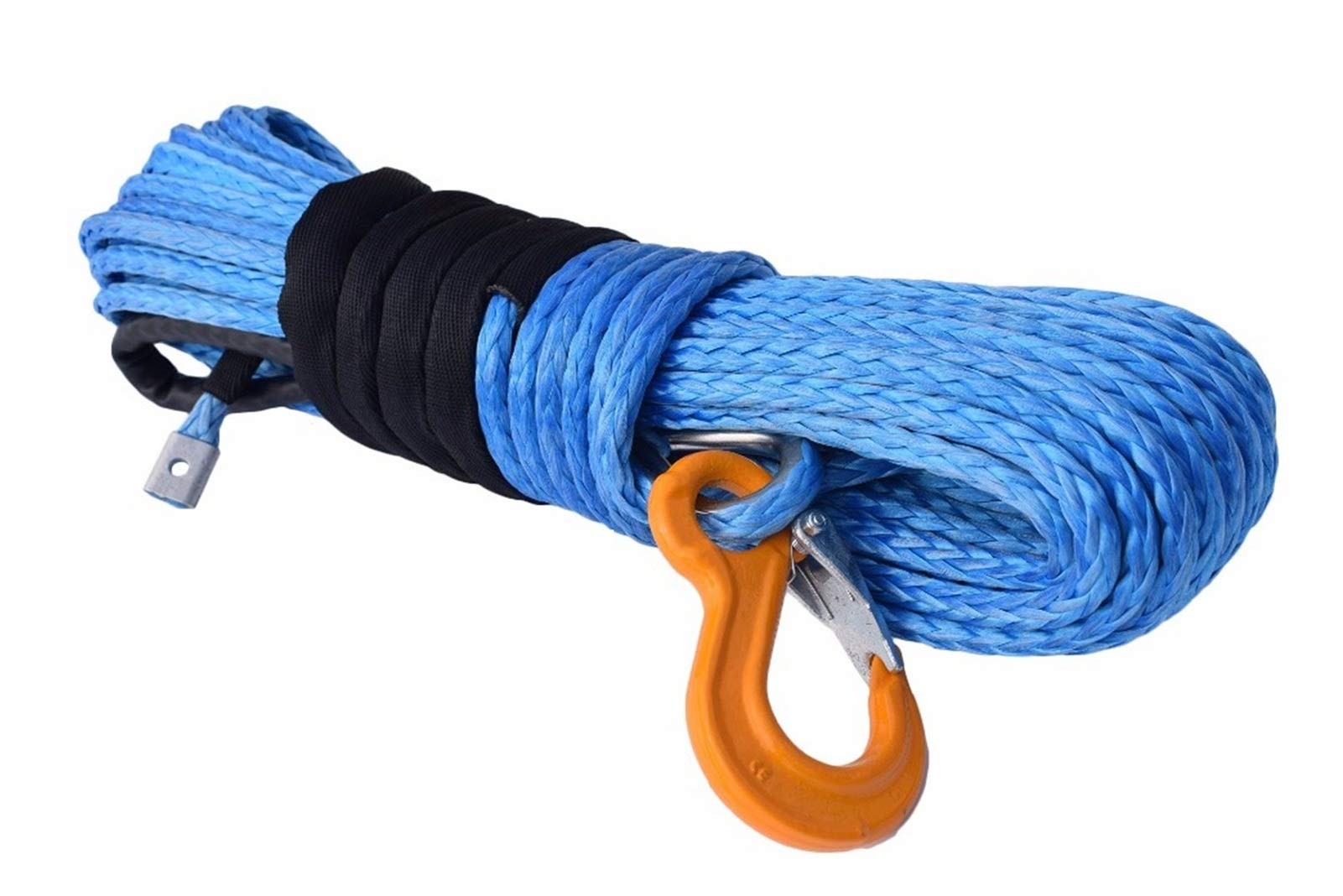 Lina wyciągarki, Niebieski 3/8 "* 100ft Wciągarka syntetyczna, kabel wciągarki łodzi 10mm do części samochodowych elektryczne wciągarki, liny offroad