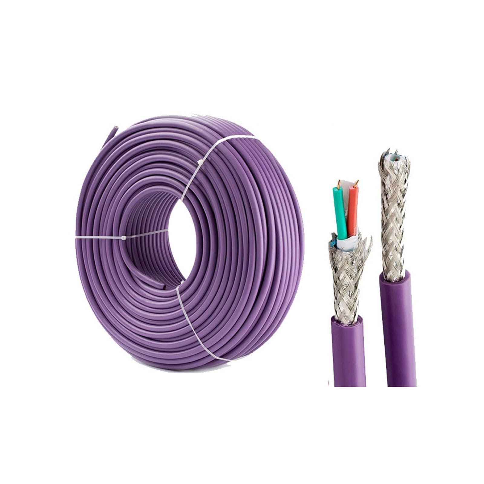 JDOUNFMO Standard FC Cable 2 cores DP Bus 6XV1830-0EH10 6XV1830-0EN20 6XV1830-0ET10 6XV1830-0ET50(Color:6XV1830-0ET10,Size:5M)