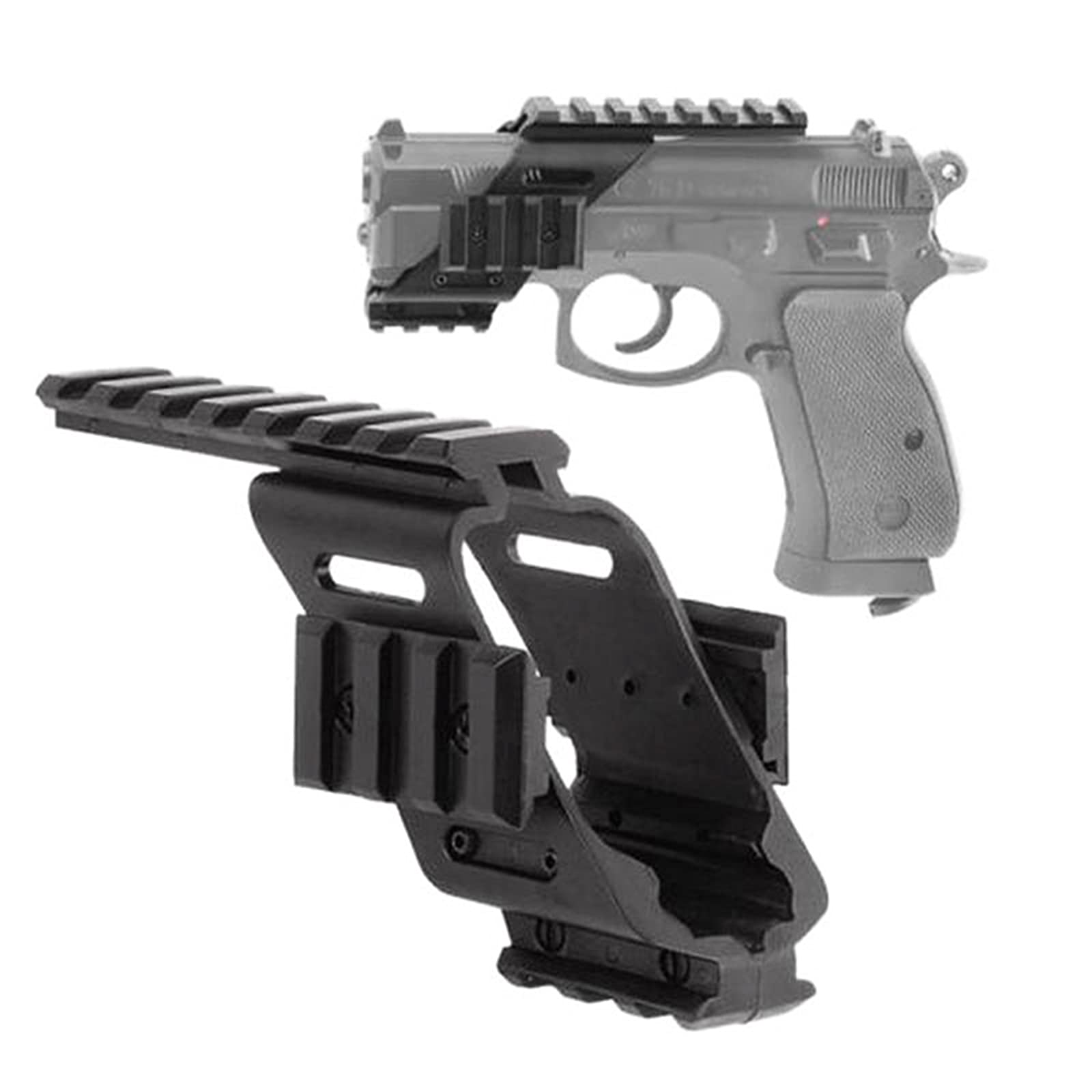 Pistol scope sight mount universel avec rail Picatinny 20mm pour Glock 17