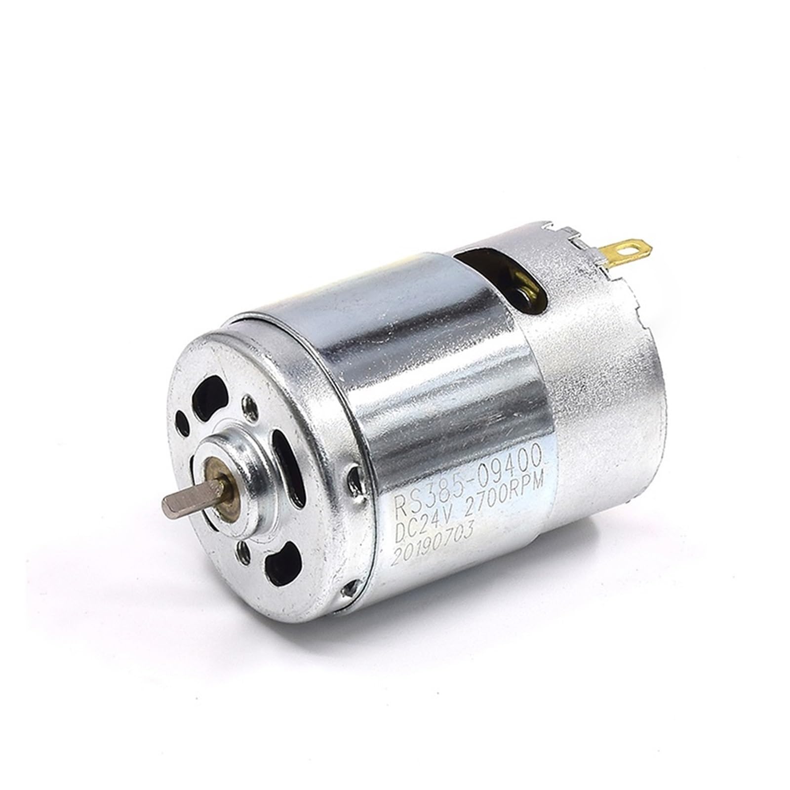 HSMQUBDBX DC 12V-36V 24V Electronic Starter RS385-09400 Carbon Brush Electronic Starter Double Ball Bearing Large Torque Low Noise Household Appliances Toy Motors