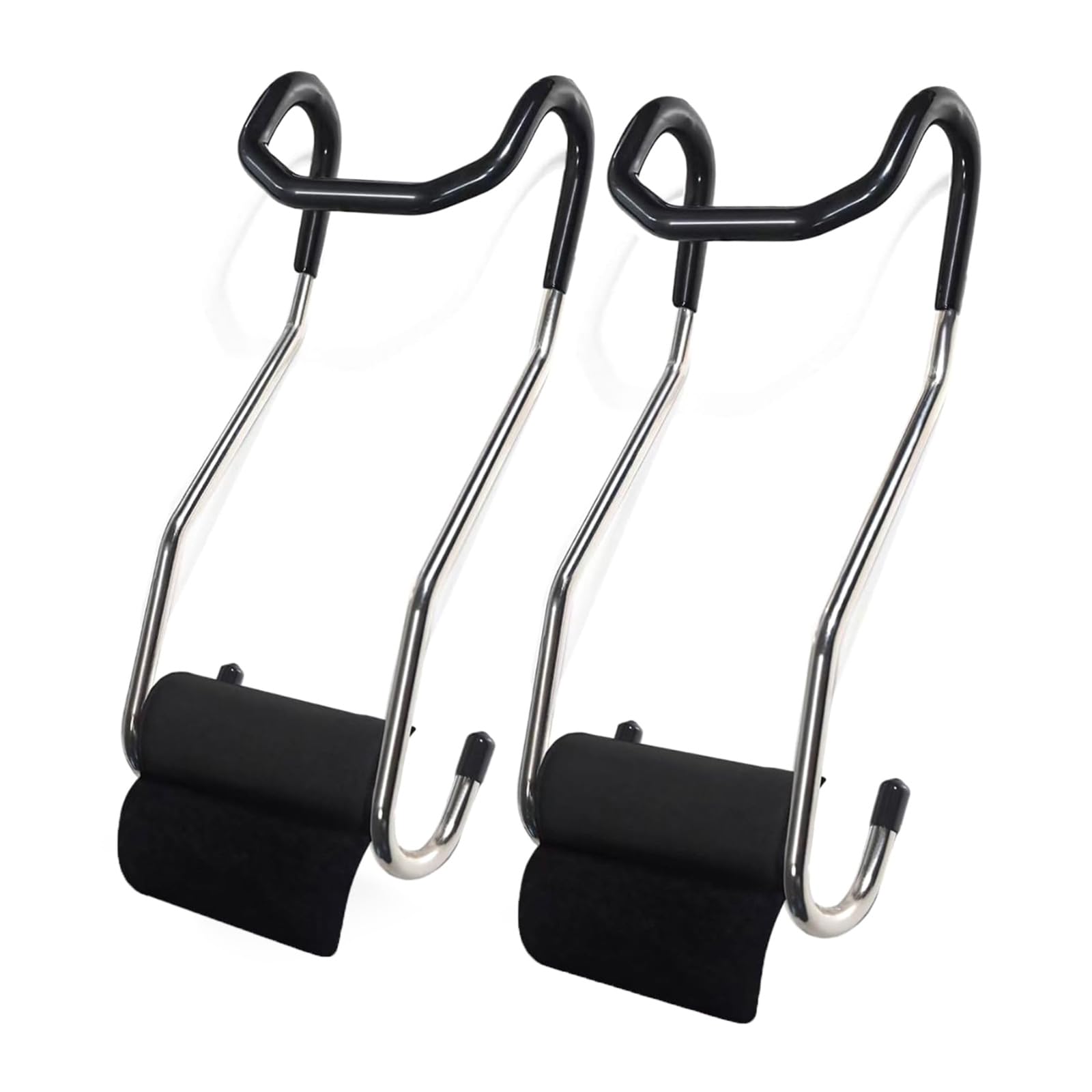 Bigula Black 1Pair Dumbbell Spotter Hook Hangers Portable Heavy Power Dumbbells Rack Attachments Dumbbell Hook Barbell Attachments