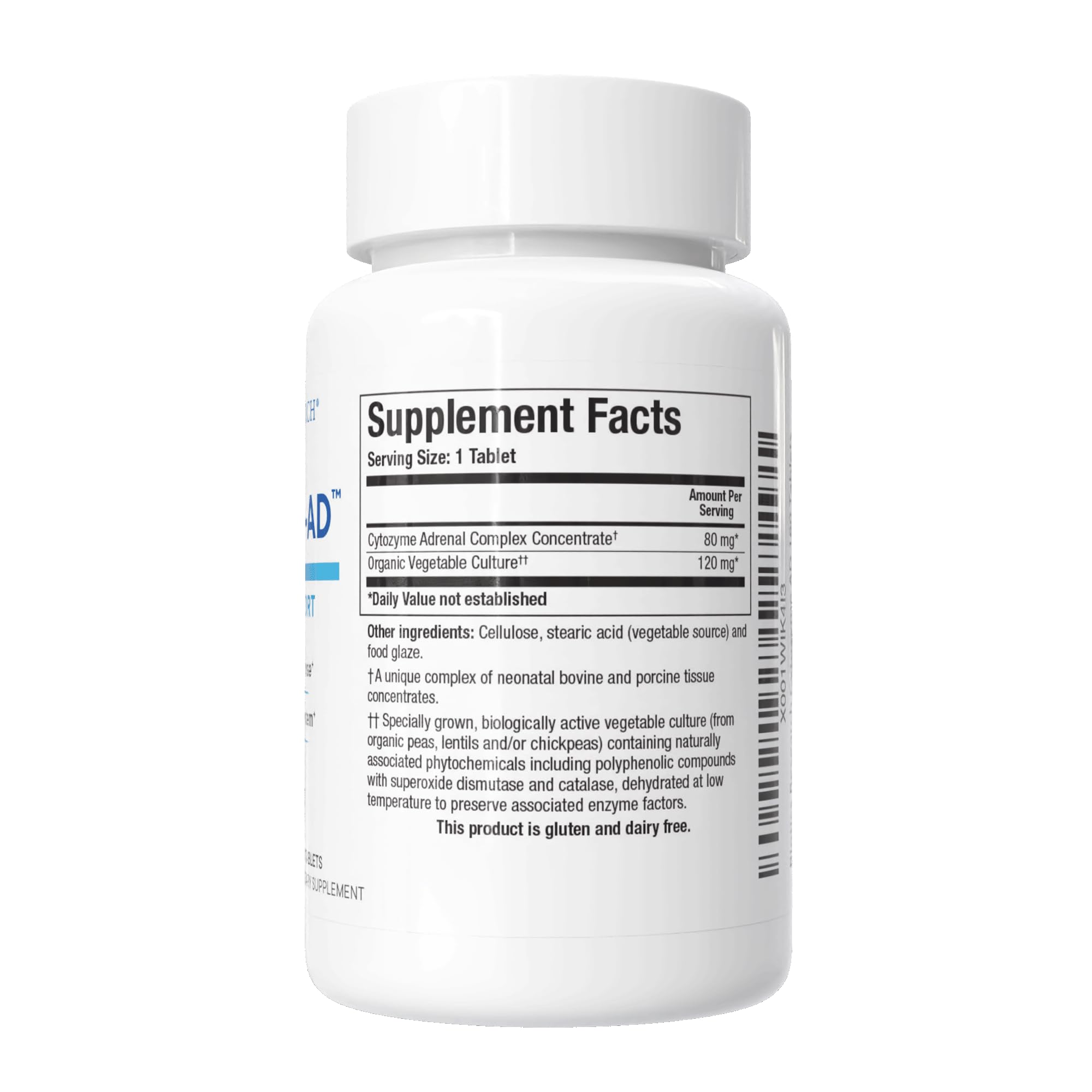 BIOTICS RESEARCH Cytozyme-AD Adrenal Support Supplement Men Women 180Tabs — Amazon image 2