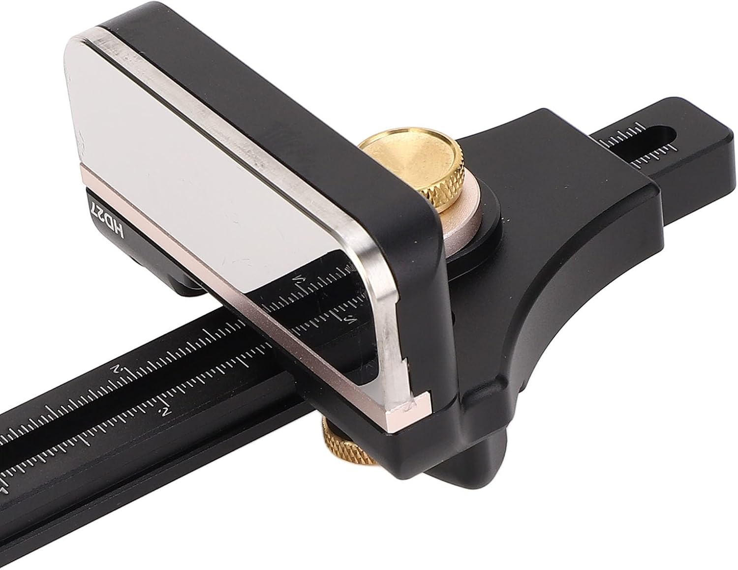 Woodworking Marking with Metric and Imperial Scales, Sturdy Aluminum Alloy Construction, Adjustment Knob, Secret Back Hanging Stand, Versatile Tool Compatibility