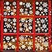 Qpout 150pcs Adesivi per finestre con Fiocchi di Neve di Natale, Decalcomanie per vetri con Fiocchi di Neve Invernali, Decorazioni in Vetro per Feste di Natale e Capodanno per Le Vacanze Invernali